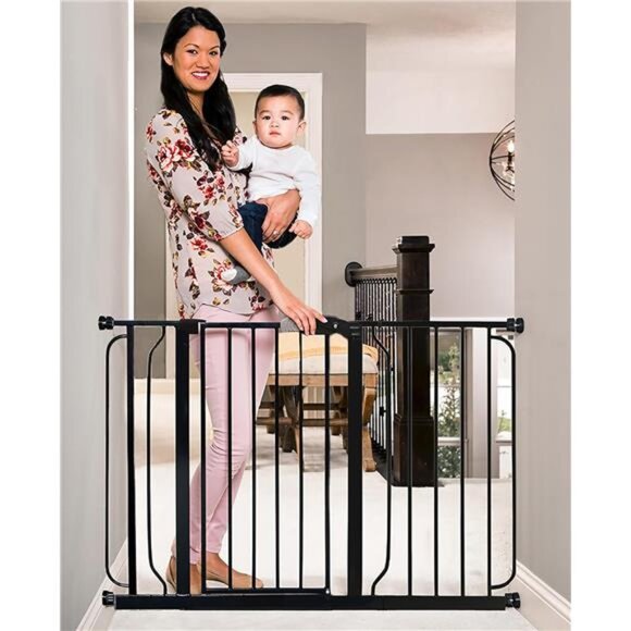 Easy Step 49-Inch Extra Wide Baby Gate,Includes 4-Inch and 12-Inch Extension Kit - Picture 1 of 5